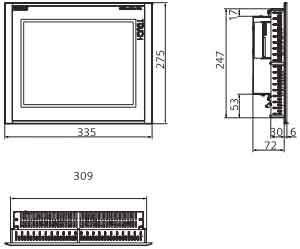 SIEMENS+6AV6 644-0AA01-2AX0型多功能面板+安装方式1